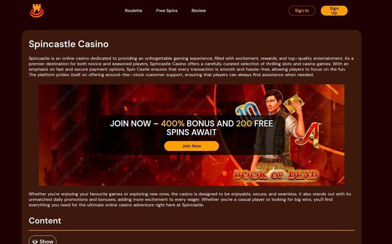 Spin Castle Casino: Your Ultimate UK Gaming Adventure
